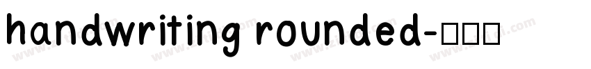 handwriting rounded字体转换